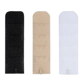 Closecret Women's Nylon Bra Extender Multi-size Brassiere Strap Extension (1 Hook 4 Rows)