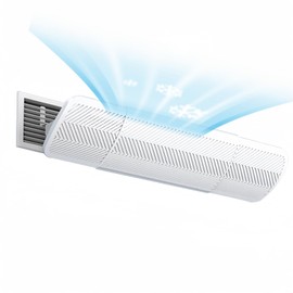 QIANDAHOM-Air Deflectors for Ceiling Vents, AC Air Vent Deflector for Central Air Conditioner,with Highly Effective Purifying Filter Cotton, air Conditioner Vent Deflector for Side Vents,60-120cm