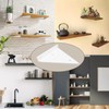 Molyorch 4 Pieces Shelf Brackets Invisible Shelf Support Triangle Shelf