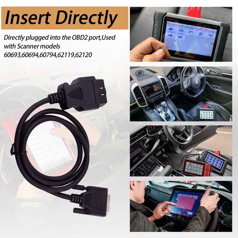 XTPTFABS OBD2 OBDII Cable Fits for Cen Tech Code Reader