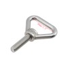 Mewutal 4pcs M10×33mm Triangular Ring Eye Bolts Stainless Steel Lifting