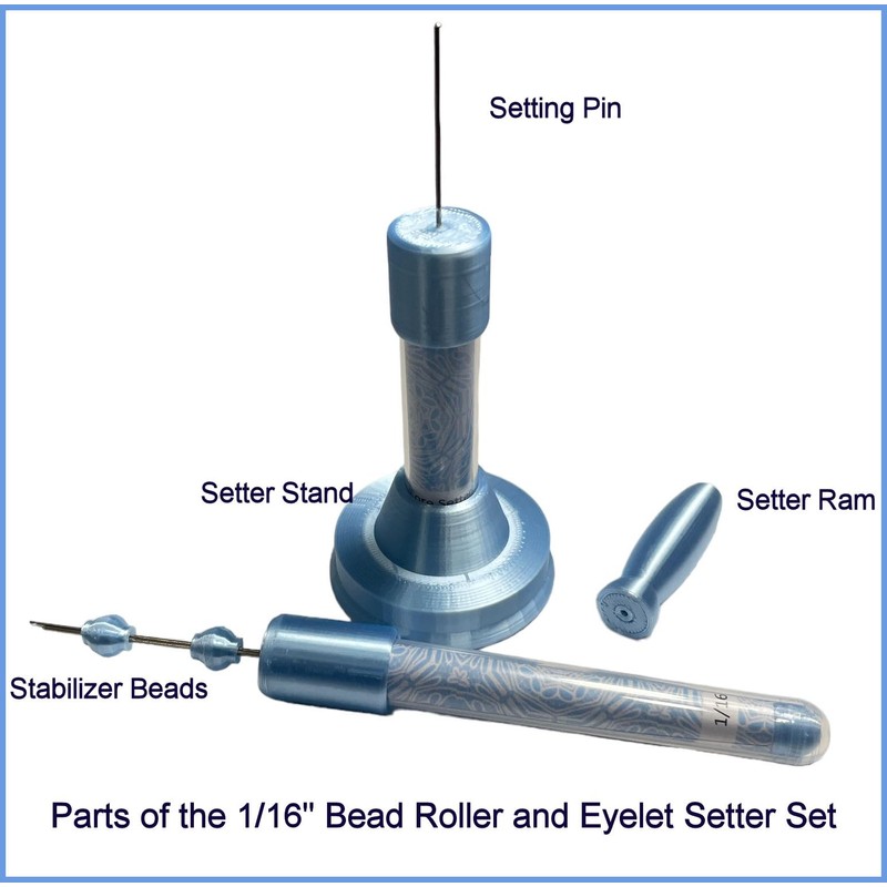 Paper Bead Roller, Split Pin, 1/16" and Matching Eyelet/Bead Core