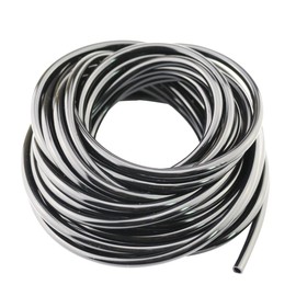 Paor 10 Meters Black Micro Irrigation Tube I.D 4mm/O.D 6mm for Gardening Watering