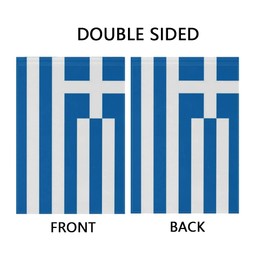 Mflagperft Greece Garden Flags 12 x 18 Inches Double Sided Vivid Color and Fade Proof Small Greek Yard Flags for Indoor and Outdoor Decorations (Greece)