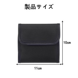 JooBsoso (1pcs) Filter Case Lens Filter Case Camera Filter Lens Filter Waterproof Dustproof Portable Photography Accessories Black Abrasion Resistant Shockproof 3 Pockets Black Filter Lens Pouch