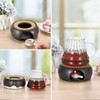 BSTKEY Teapot Warmer, Ceramic Tea Warmer with Tealight Holder and