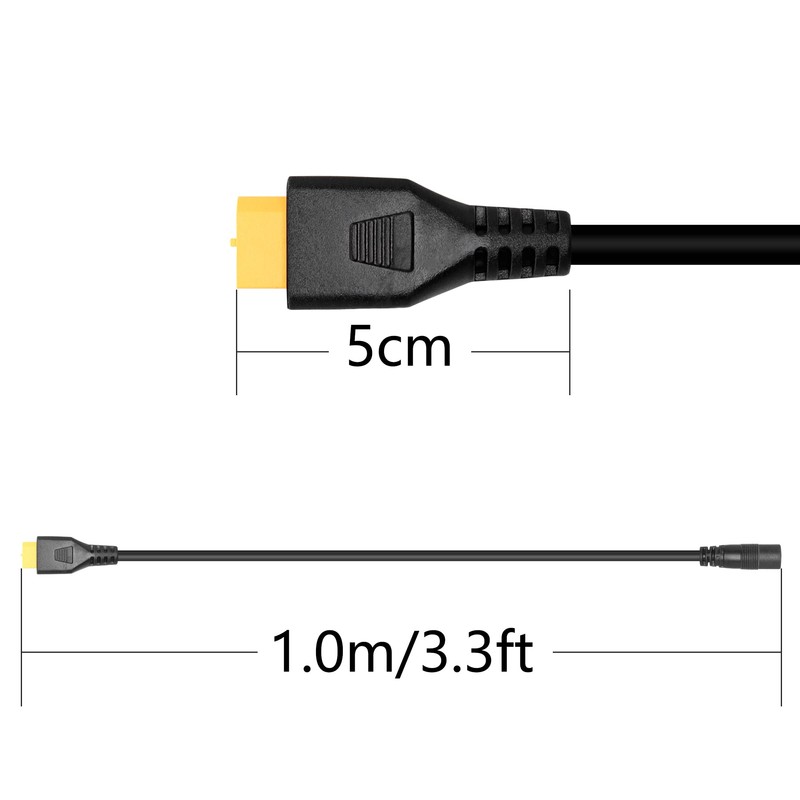 RIIEYOCA XT60 to DC 8mm Connector Adapter,XT60 Female to DC