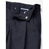 Chaps Boys' School Uniform Pleated Twill Pant, Navy, 4