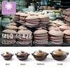 BALWOO Korean Pot [Buncheong] MUD GLAZE Earthenware Ttukbaegi, Natural Ceramic