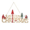 Merry Christmas Sign,Christmas Hanging Ornament,Christmas's Door Plaque Sign,Santa Tree Xmas