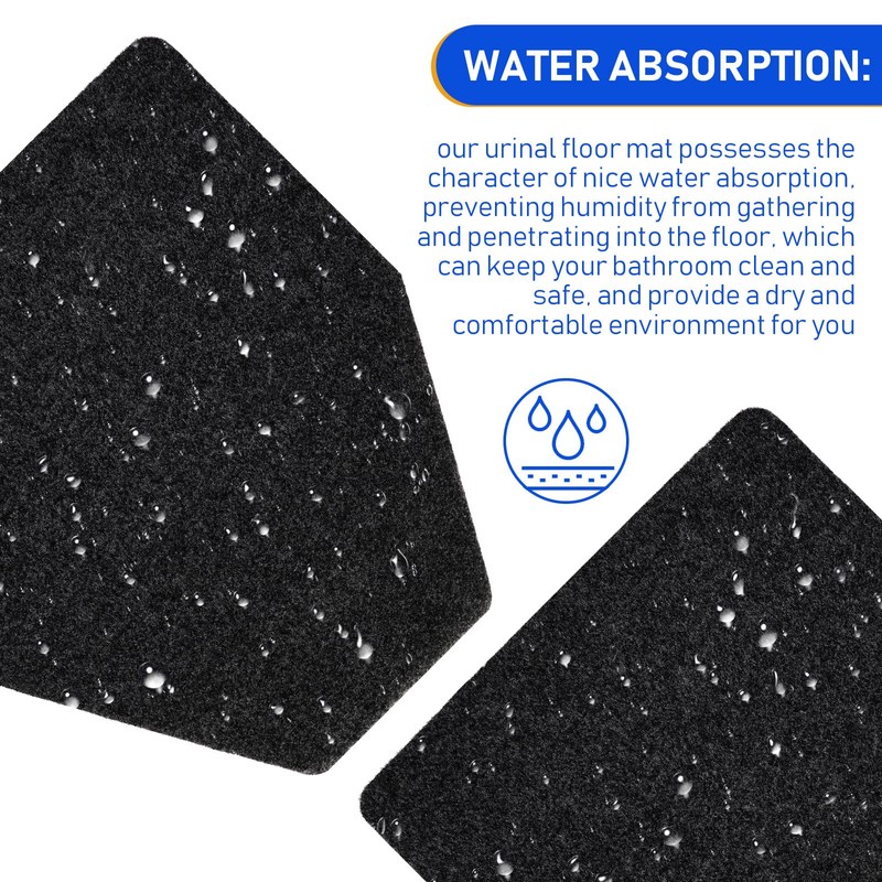 Nuanchu 50 Pack Urinal Mats for Men, Non-Slip Urinal Floor