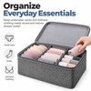 Large Capacity Foldable Clothes Storage Box with Lid, Polyester Closet