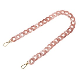 PATIKIL Acrylic Purse Strap, 24 Inch Acrylic Chain Purse Straps Replacement Luxury Handbag Strap Fashionable Purse Clutches Handles for Shoulder Bag Crossbody DIY Crafts, Pink White