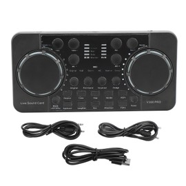 Live Sound Card Bluetooth Wireless Accompaniment Sound Mixer Board for Studio Recording Broadcasting Live Streaming