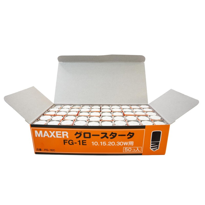 Maxar Electric FG-1E Glow Bulbs, Set of 50, White Cover