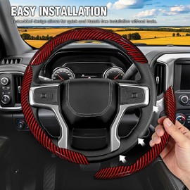 Car Steering Wheel Cover for Toyota RAV4, Corolla, Camry, Highlander, 3 Pcs