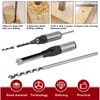 Bordeag 5 Pieces Square Hole Drill Bit Square Mortising Drill