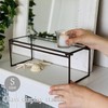 SOW Joseph Iron DTFF2661SW Wide Small Glass Display Stand