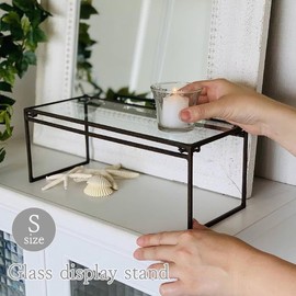 SOW Joseph Iron DTFF2661SW Wide Small Glass Display Stand
