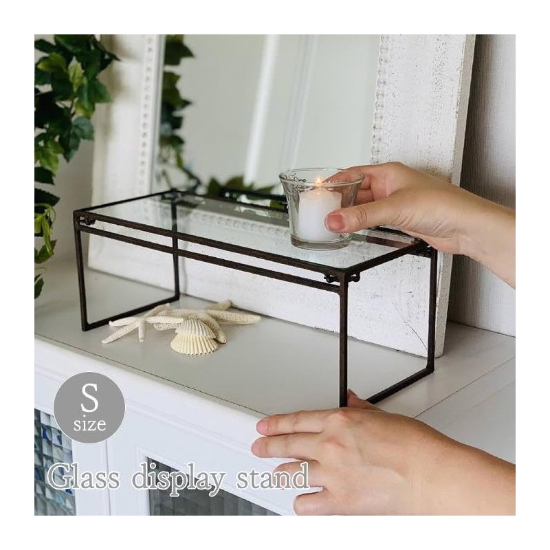 SOW Joseph Iron DTFF2661SW Wide Small Glass Display Stand
