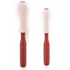 Roll Hair Brush, Wine Color, M, Φ1.6 x 7.1 inches