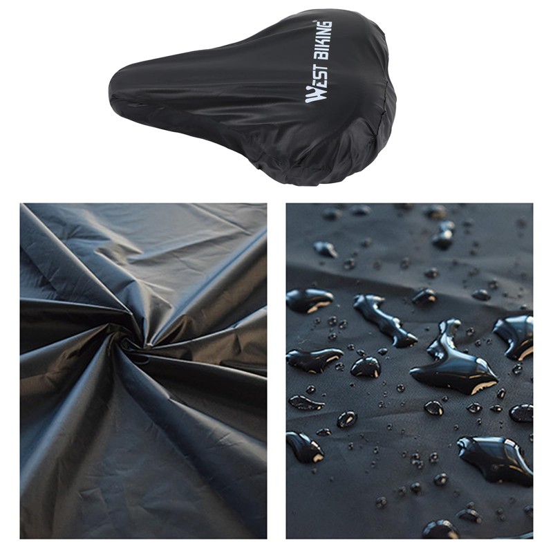 CTForest Pack of 2 Black Saddle Protectors Waterproof Bicycle Bicycle