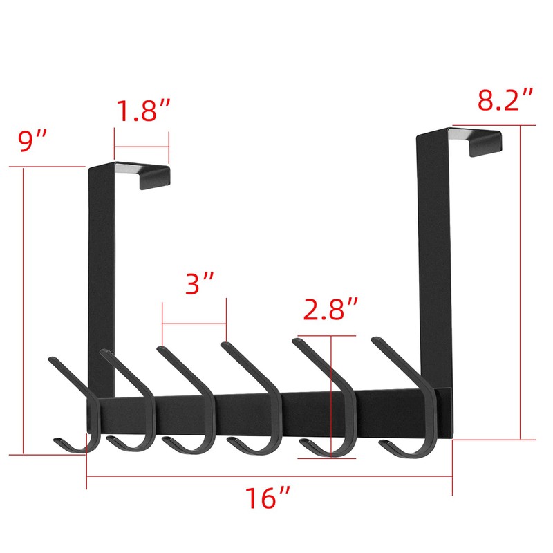 DOKU HOME DOKU Over The Door Hook, Heavy Duty Over