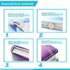 A5 PU Leather Journal with Password Lock for Women,Composition Notebook