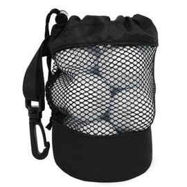DIZLAS Golf Ball Case Pouch Ball Case Holder Storage Bag Storage Large Mesh Black Black