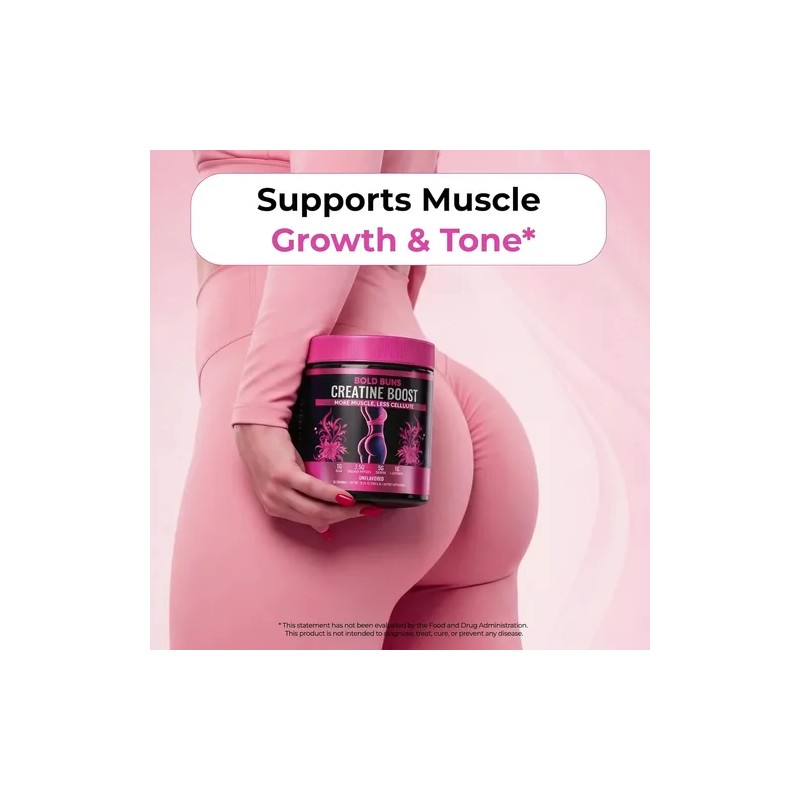 Pack 2 Bold Buns Creatine For Women Supplement With Collagen