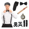 Nasjac Accesorios Gatsby 1920s Disfraz Para Hombre 14 Pcs