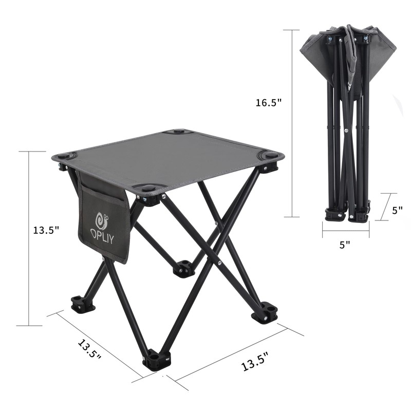 Opliy Camping Stool 2 Pack,13.5 Inch Portable Folding Stool for
