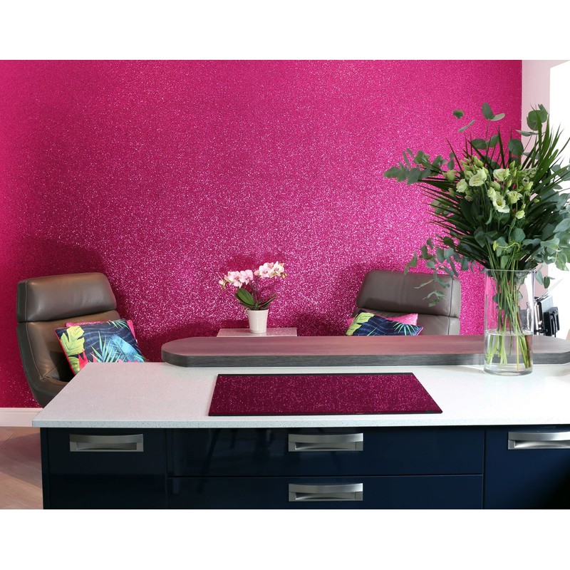 900903 - Sequin Sparkle Hot Pink - Arthouse Wallpaper -