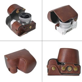 SIUTATDSH Camera Case, PU Leather, Compatible with Sony ZV-E10II ZV E10 Mark 2 m2 Case, Liner Case, Camera Holder, Shockproof, Shockproof and Convenient (Coffee Color)
