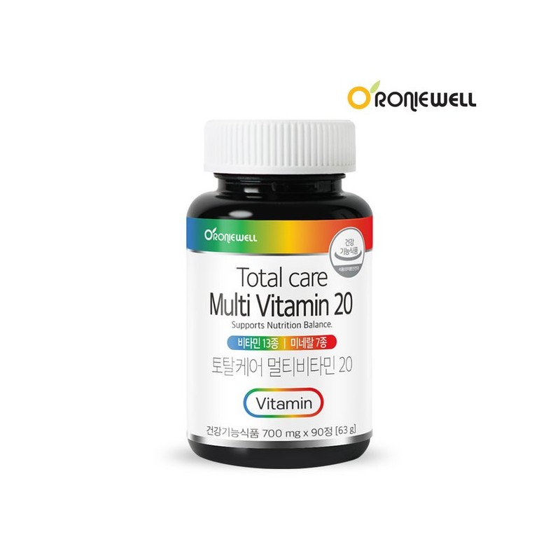 Roniwell [로니웰] 토탈케어 멀티비타민20 90정 (3개월분) [Ronnywell] Total Care Multivitamin