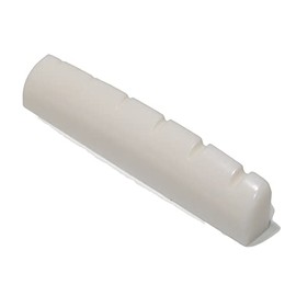 Guitar nut acoustic or electric 42mm x 5mm in white quality resin material.