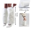WELLATENT Fur Leg Warmers, Faux Fuzzy Furry Boot Covers for