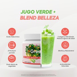 GreenPulse Performance Harmony Greens | Jugo Verde con Colágeno | 2 Pack | 60 porciones