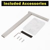 Stainless Steel L-Shaped Hand Towel Holder, SUS304 Bathroom Towel Rack