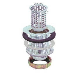 EZ-FLO 30037 Removable Kitchen Sink Basket Strainer Drain-Extended Shank Junior Duo Assembly Kit, Stainless Steel, 1-7/8 Inch to 2-1/4 Inch
