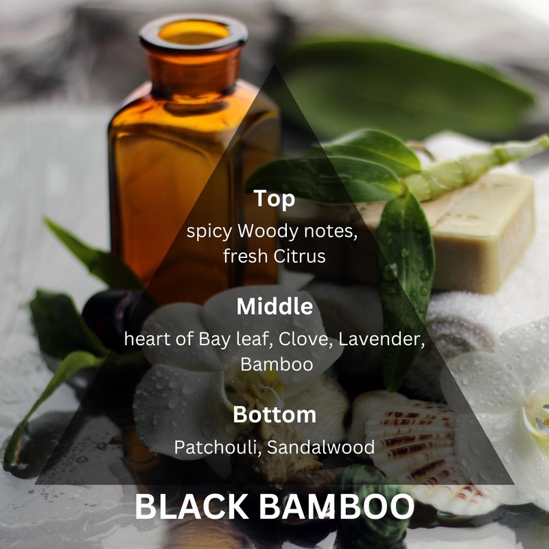 Natscent Black Bamboo Essential Oils for Diffusers for Home, Nature-derived