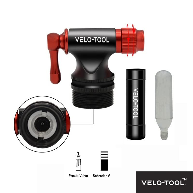 Velo-tool™ CO2 Inflator Bike Pump – Premium Quick & Lightweight