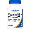 Nutricost Vitamin K2 (MK7) (100mcg) + Vitamin D3 (5000 IU)