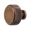 Decoranddecor Amelia Knurled 35mm Round Kitchen Cabinet Furniture Knobs Aluminium