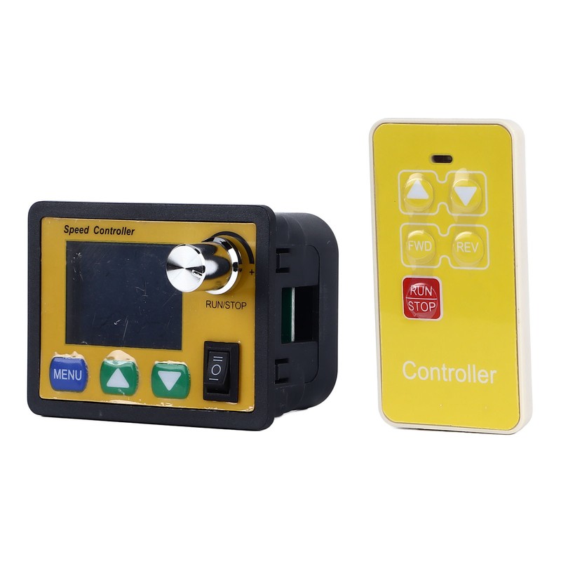 DC Motor Speed Regulator CW CCW LCD Display Button Knob
