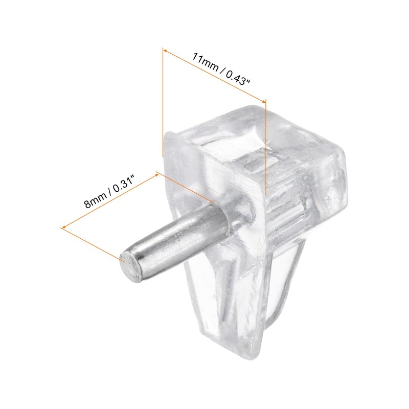 HARFINGTON 20pcs Shelf Support Peg 5mm/0.2" Steel Bracket Pegs with