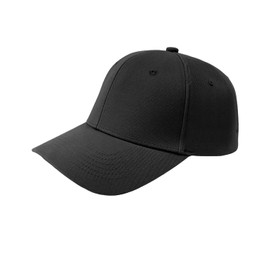 Zylioo XL/XXL Men's Baseball Caps Closed Back for Big Heads,Non-Adjustable UV Protection Sun Cap for Outdoor Running Golf Sport Tennis Black