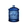 Godinger Canister Storage Container, Non Leaded Crystal Storage Canister Blue