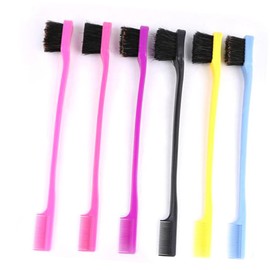 Healeved 3pcs Quality Eyebrow Grooming Kit Double Head Brush Comb for Women Girls Rosy