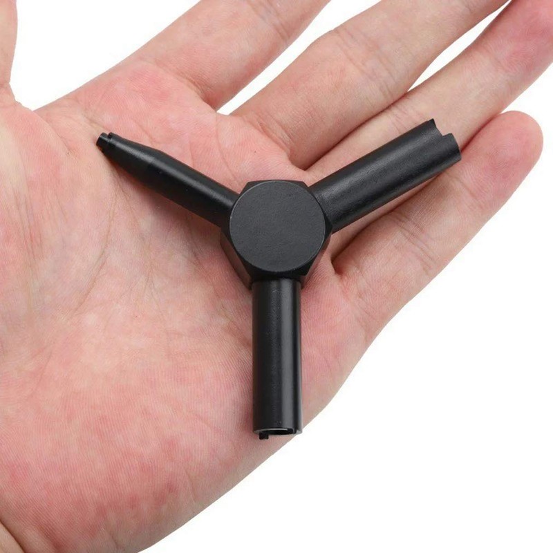Gas Valve Key Steel Triple Universal Triangle Wrench Force Magazine